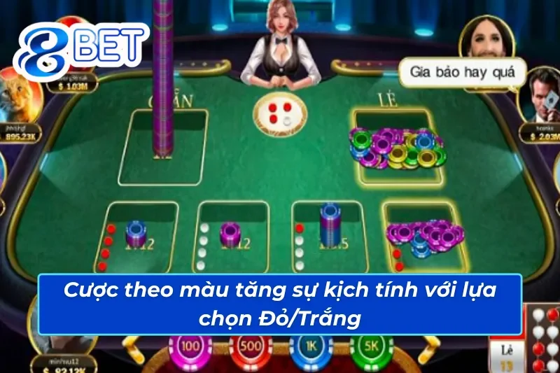 Xóc Đĩa Online - Loại Hình Hấp Dẫn Mọi Người Tham Gia Trên 88Bet 6 Cược theo màu tăng sự kịch tính với lựa chọn Đỏ/Trắng tại Xóc Đĩa online